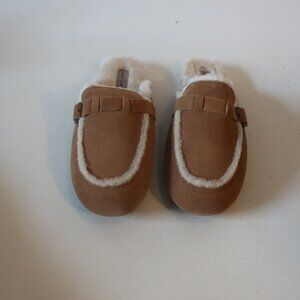 NWOB Womens Daniel Green Willa Chestnut Tan Suede Mule Slippers 12W *